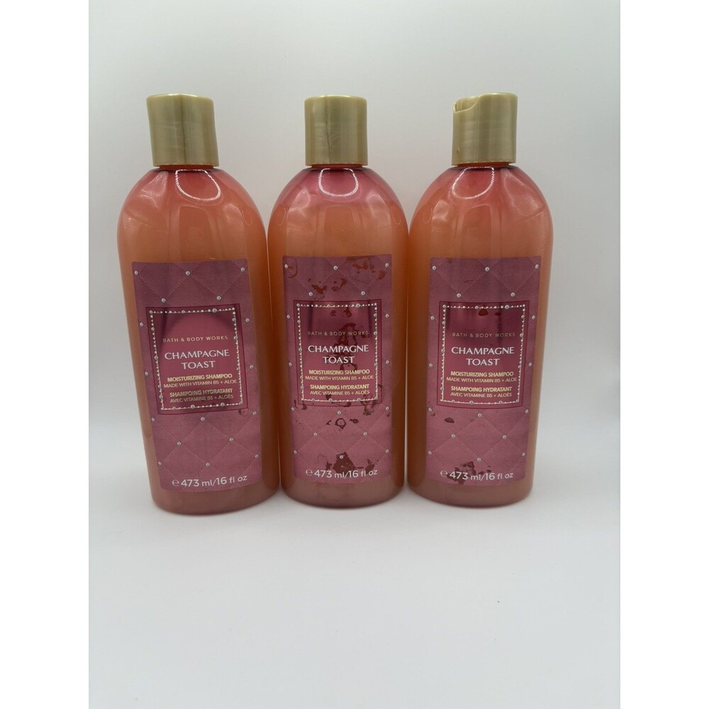 Lot Of 3 Champagne Toast Bath&body Works Shampoo 16oz Each